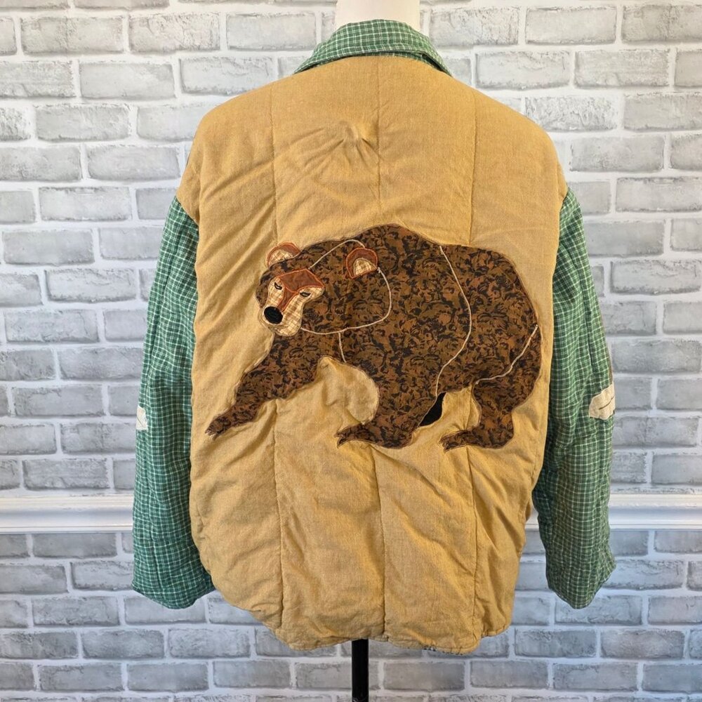 Patch Magic Quilted Flannel Jacket Cabincore Cozy… - image 10